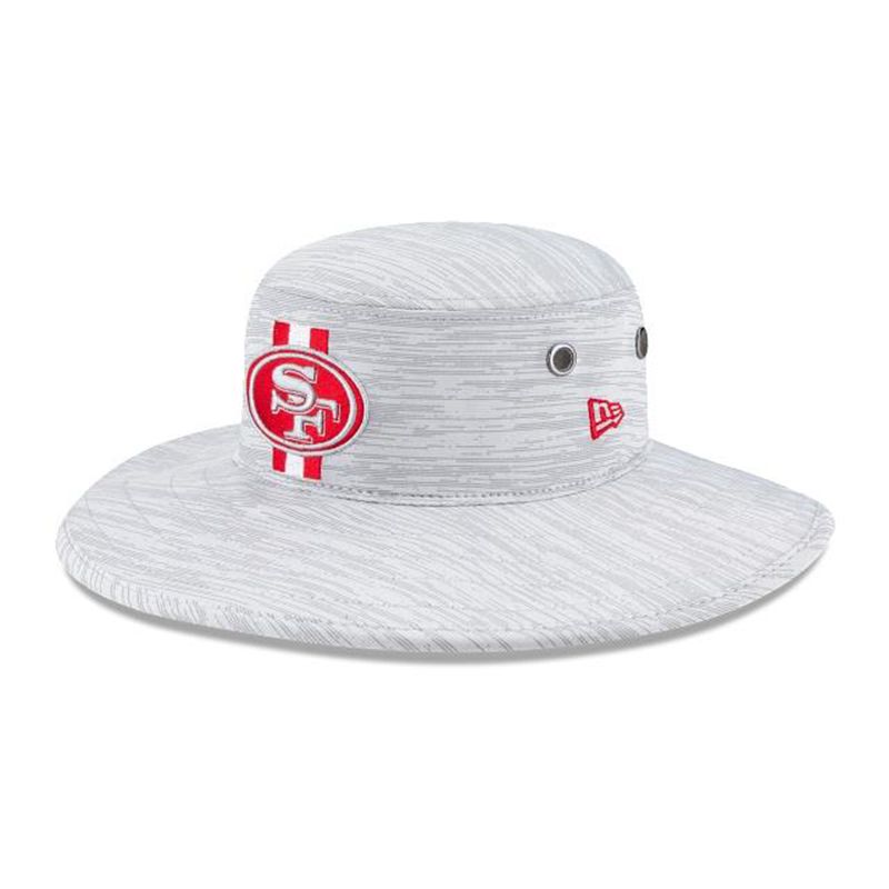 NFL San Francisco 49ers Official Training Panama (DTS6663) - Red New Era Bucket Hats